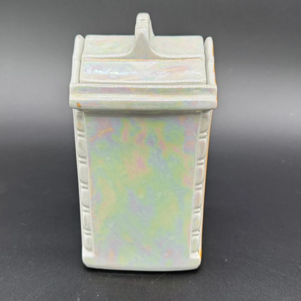 Vintage 1930 MEPOCO WARE Lusterware Rice Canister Made in Germany